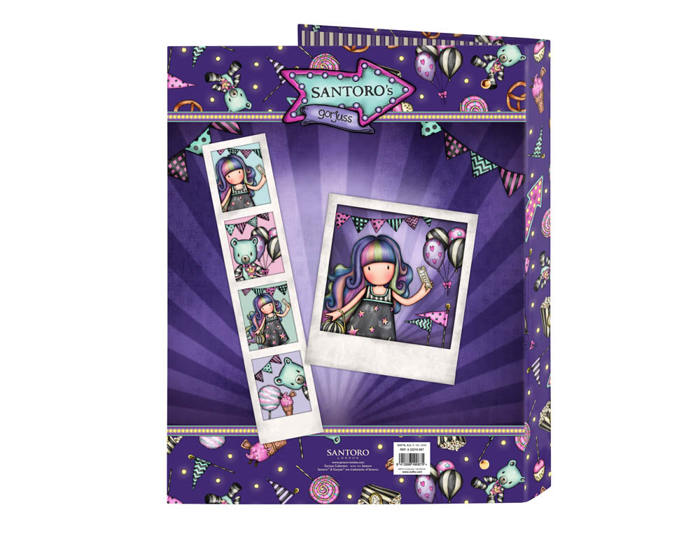 CARPETA CARTON FOLIO 4 ANILLAS MIXTAS SAFTA GORJUSS FAIRGROUND 265X40X330 MM