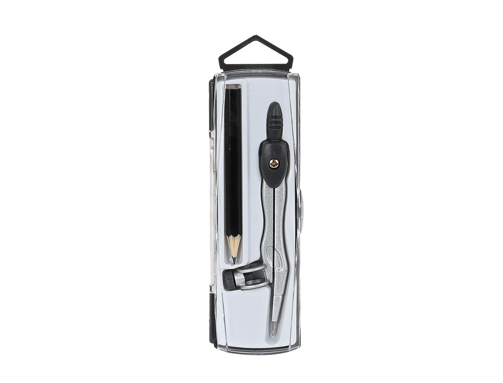 COMPAS ESCOLAR CON LAPIZ SAFTA 105X100X140 MM