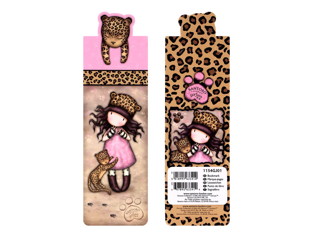 MARCADOR DE LIBRO SAFTA SANTORO S GORJUSS WILD EXPOSITOR DE 24 UNIDADES SURTIDAS 190X62X226 MM
