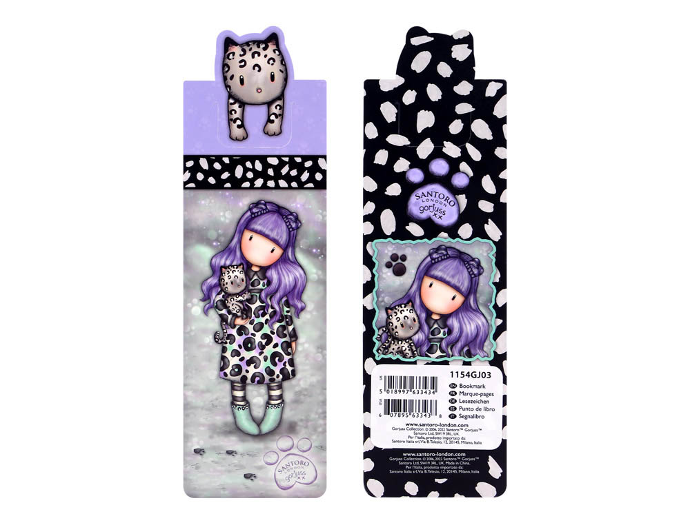 MARCADOR DE LIBRO SAFTA SANTORO S GORJUSS WILD EXPOSITOR DE 24 UNIDADES SURTIDAS 190X62X226 MM