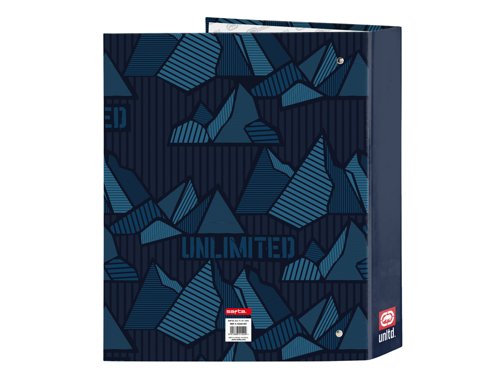 CARPETA SAFTA CARTON FOLIO 4 ANILLAS LOMO ANCHO ECKO UNLTD. PEAKS