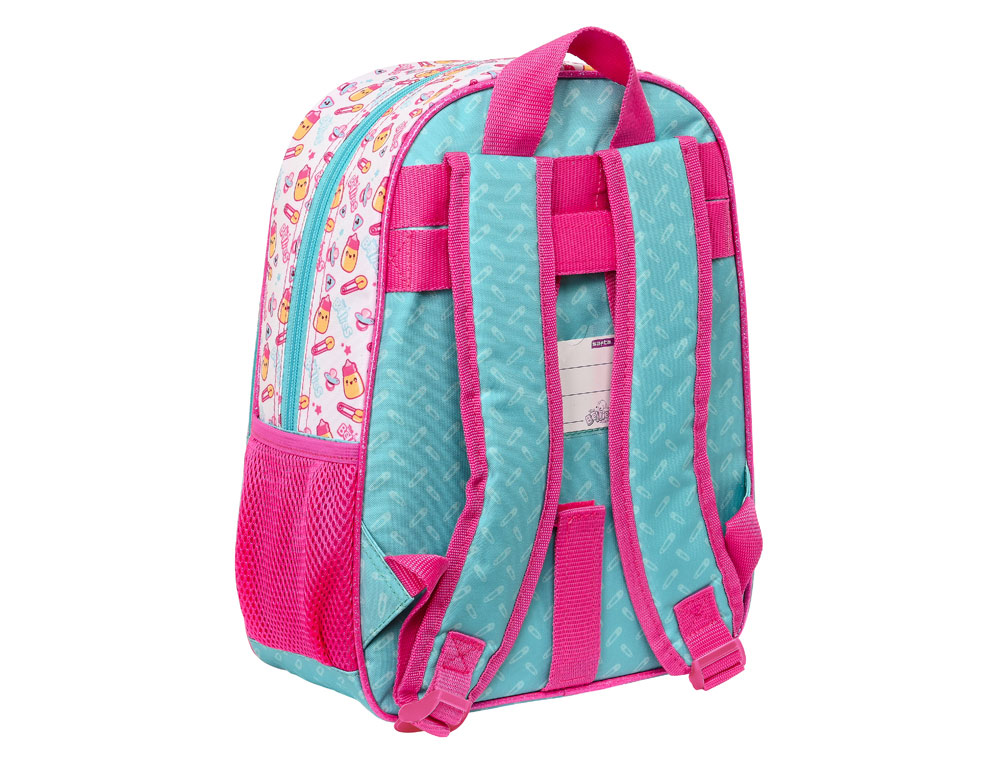 MOCHILA SAFTA INFANTIL ADAPTABLE A CARRO THE BELLIES 340X260X110 MM