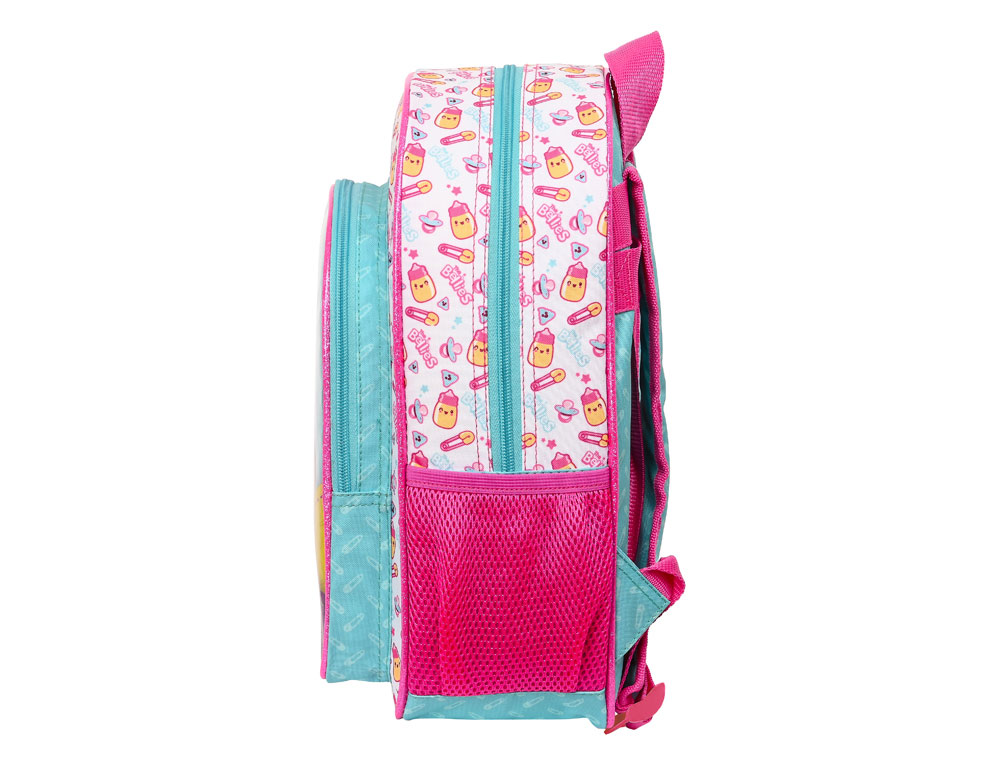 MOCHILA SAFTA INFANTIL ADAPTABLE A CARRO THE BELLIES 340X260X110 MM