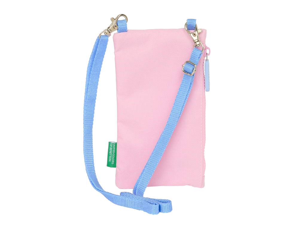 MONEDERO PORTAMOVIL SAFTA BENETTON PINK 100X190 MM