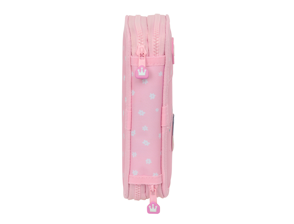 PLUMIER ESCOLAR SAFTA DOBLE CREMALLERA 28 PIEZAS GLOWLAB KIDS SWEET HOME 40X125X195 MM