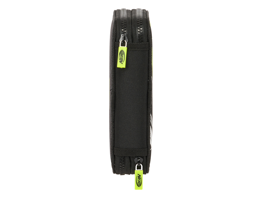 PLUMIER ESCOLAR SAFTA DOBLE CREMALLERA 28 PIEZAS NERF GET READY 40X125X195 MM
