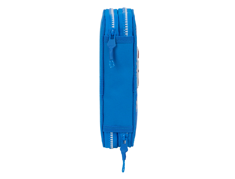 PLUMIER ESCOLAR SAFTA DOBLE CREMALLERA 28 PIEZAS DEPORTIVO DE LA CORUÑA 40X125X195 MM