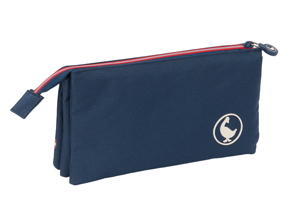 BOLSO ESCOLAR PORTATODO SAFTA TRIPLE EL GANSO CLASSIC 30X220X120 MM