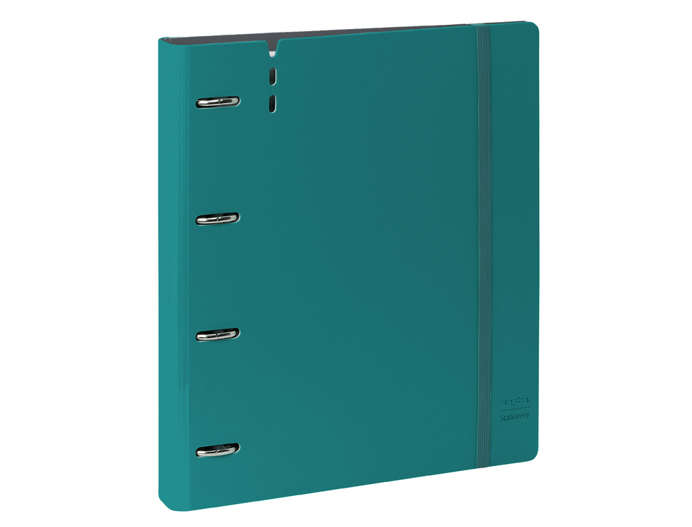 CARPETA CON RECAMBIO SAFTA DIN A4 CUADRO 5 MM POLIPROPILENO FOAM 4 ANILLAS 35MM AZUL