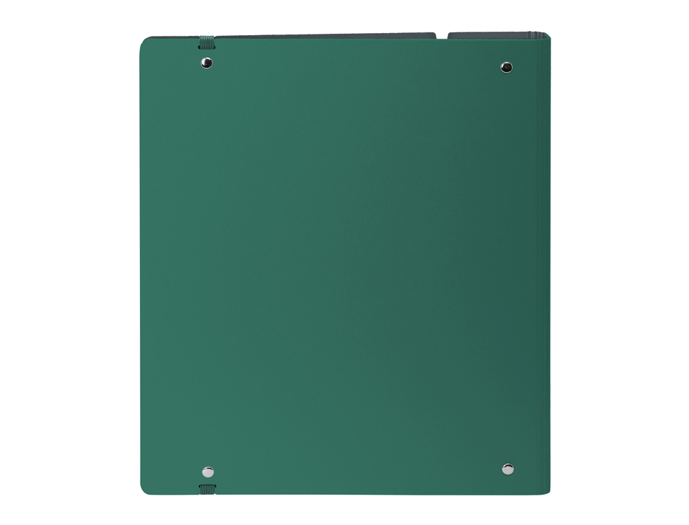 CARPETA CON RECAMBIO SAFTA DIN A4 CUADRO 5 MM POLIPROPILENO FOAM 4 ANILLAS 35MM VERDE OSCURO