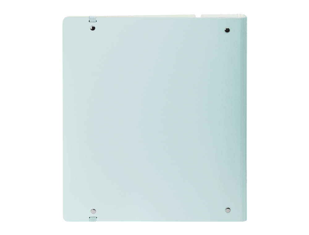 CARPETA CON RECAMBIO SAFTA DIN A4 CUADRO 5 MM POLIPROPILENO FOAM 4 ANILLAS 35MM AZUL CLARO