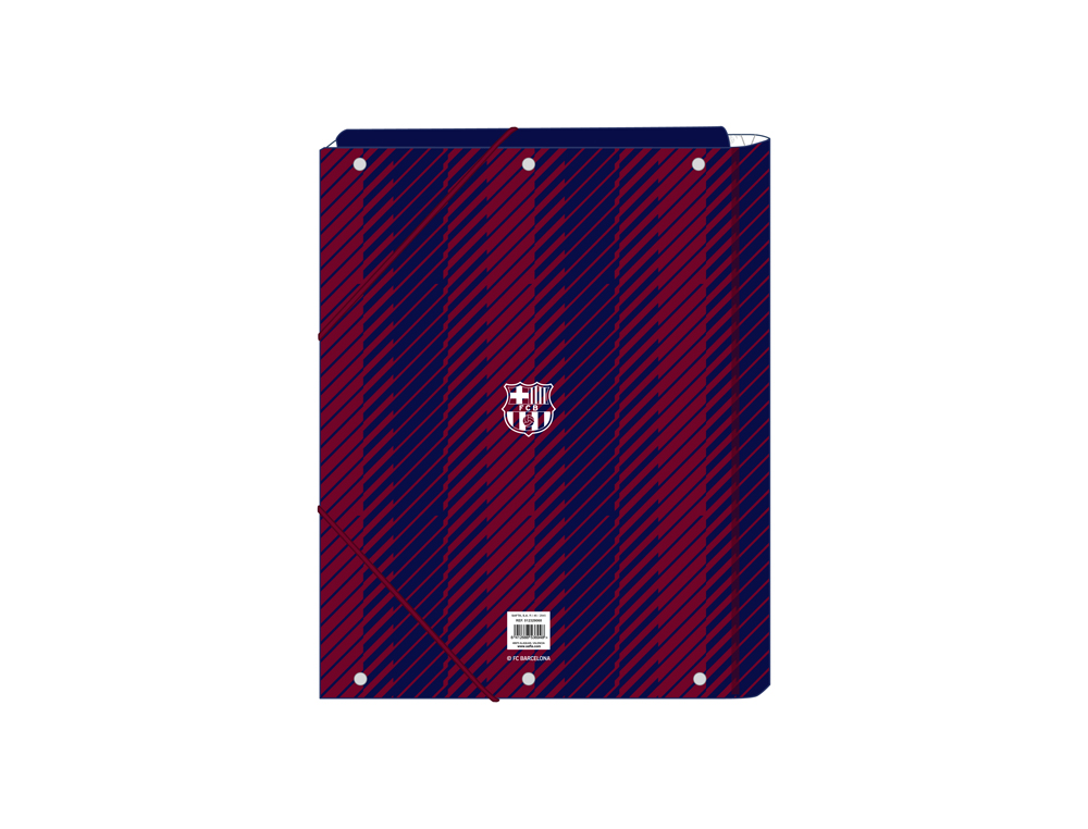 CARPETA CARTON FOLIO GOMAS SOLAPAS SAFTA F.C. BARCELONA