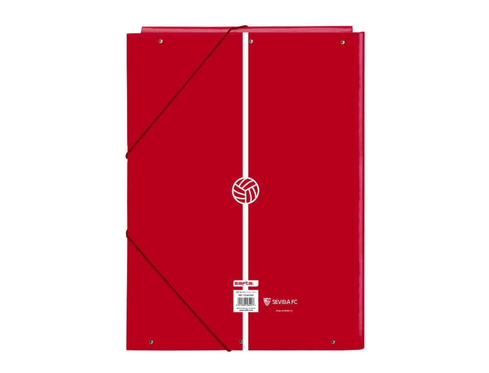 CARPETA CARTON FOLIO GOMAS SOLAPAS SAFTA SEVILLA F.C. CORPORATIVA