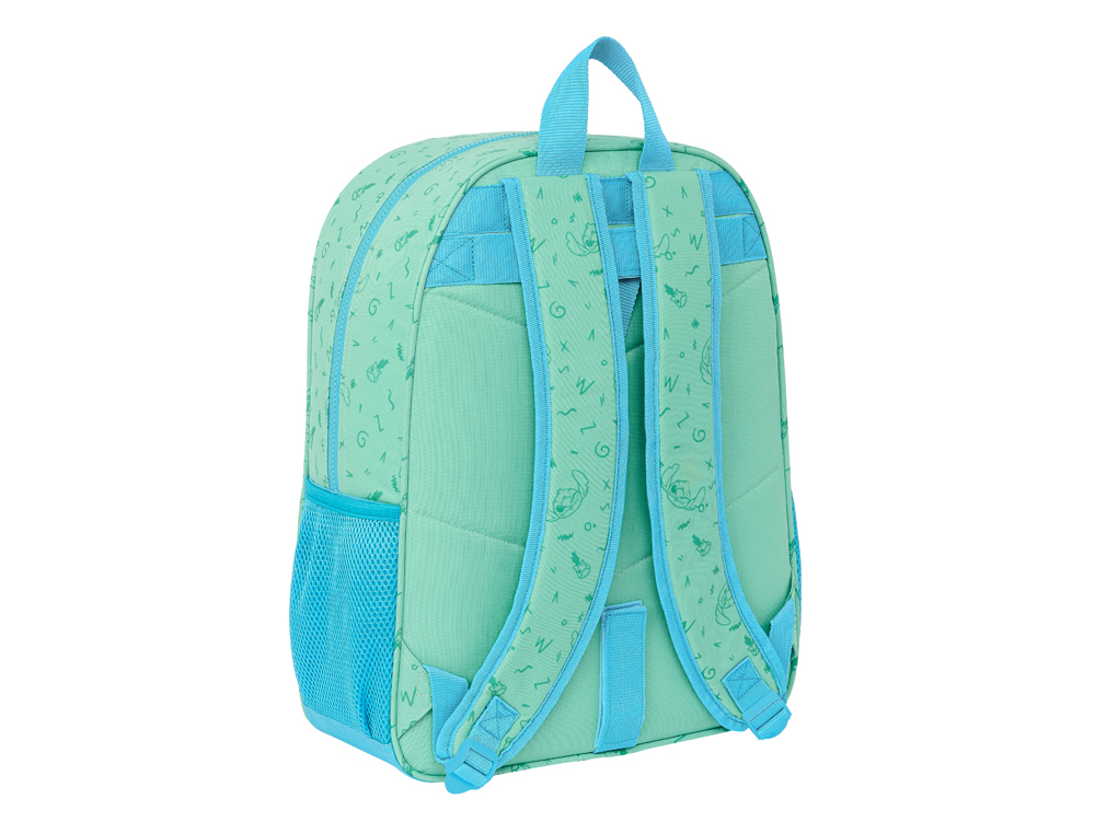 MOCHILA SAFTA ADAPTADA CARRO STITCH ALOHA 420X330X140 MM