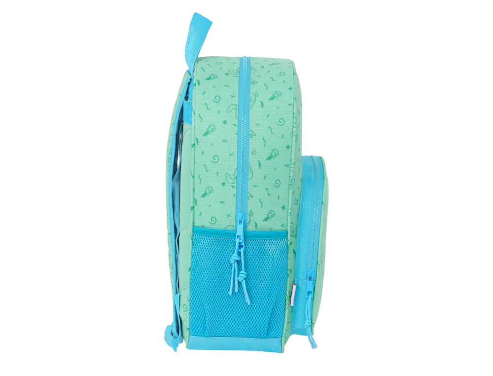 MOCHILA SAFTA ADAPTADA CARRO STITCH ALOHA 420X330X140 MM
