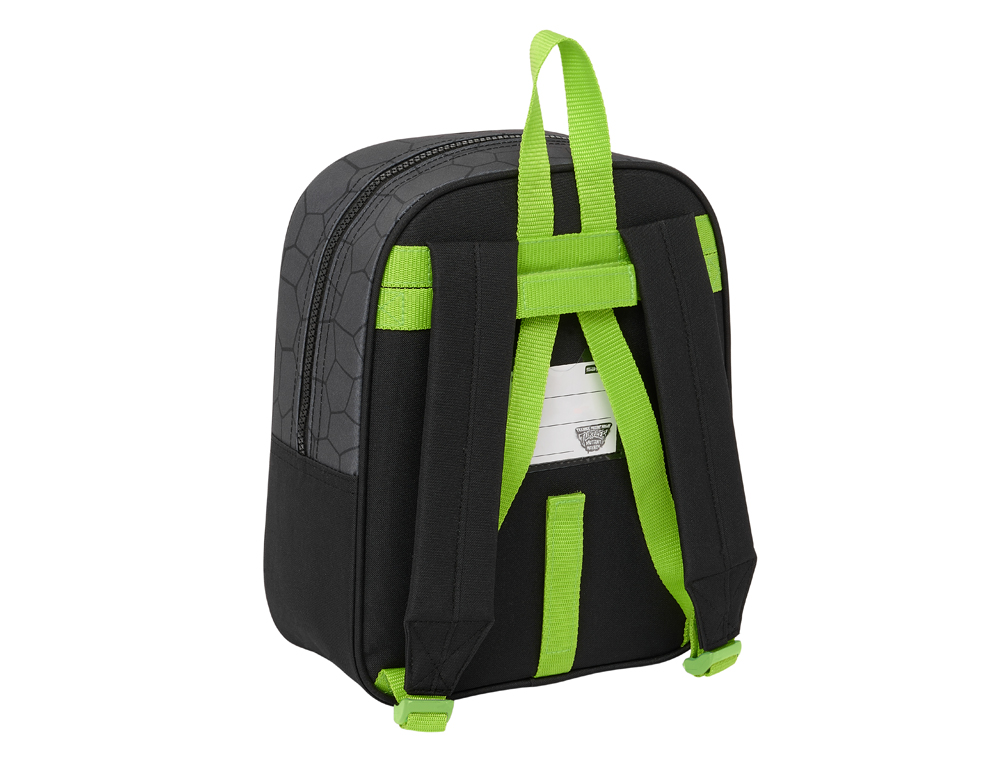 MOCHILA SAFTA GUARDERIA ADAPTABLE A CARRO TORTUGAS NINJA 270X220X100 MM