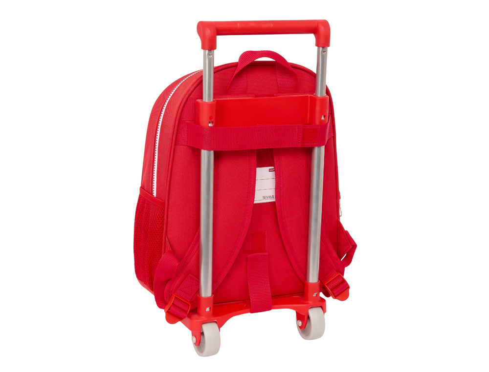 MOCHILA SAFTA MOD. 006 CON CARRO 705 SEVILLA F.C. CORPORATIVA 340X280X100 MM