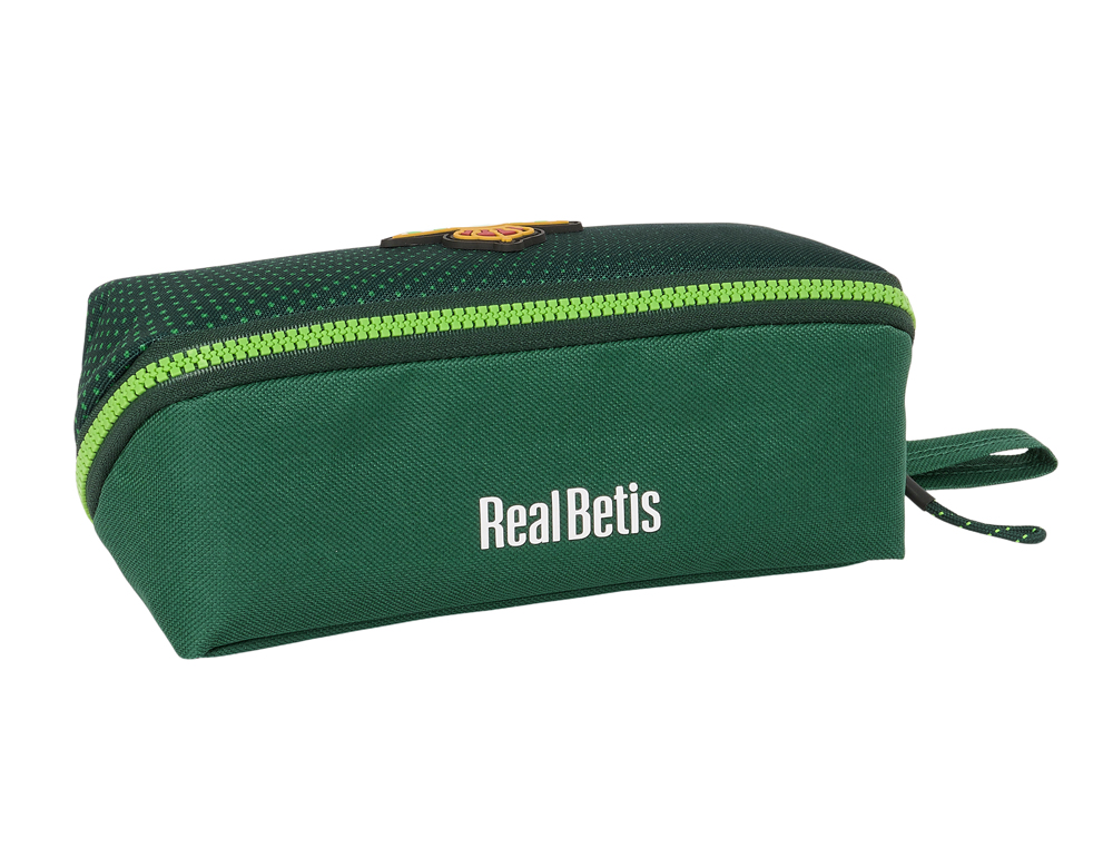 BOLSO ESCOLAR PORTATODO SAFTA CUADRADO GRANDE RESISTENTE AGUA REAL BETIS BALOMPIE 100X200X100 MM