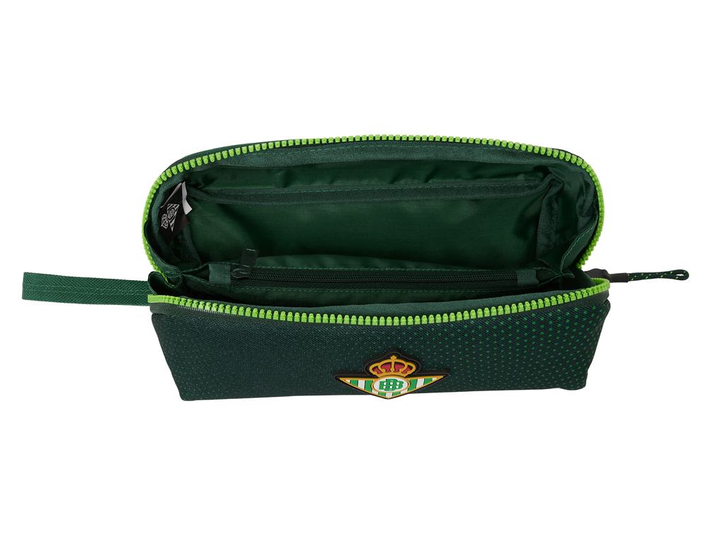 BOLSO ESCOLAR PORTATODO SAFTA CUADRADO GRANDE RESISTENTE AGUA REAL BETIS BALOMPIE 100X200X100 MM