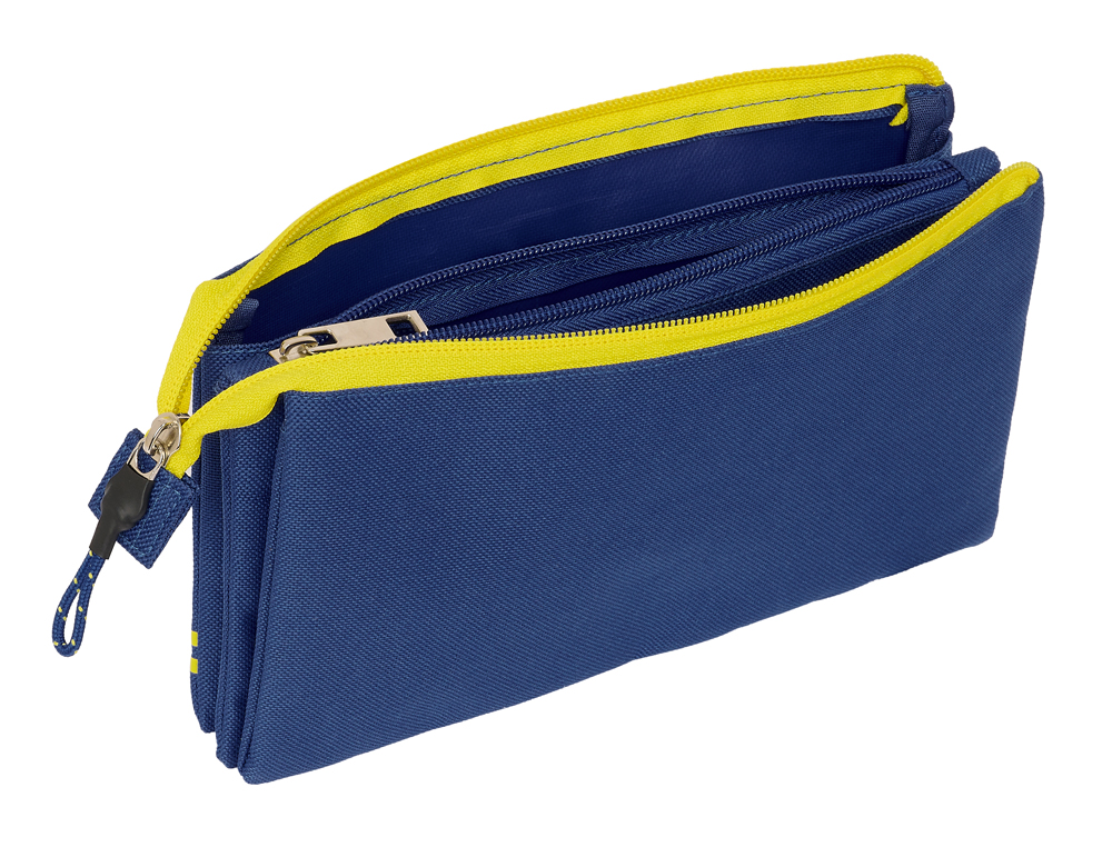 BOLSO ESCOLAR PORTATODO SAFTA TRIPLE KINGS LEAGUE X-BUYER 120X220X30 MM
