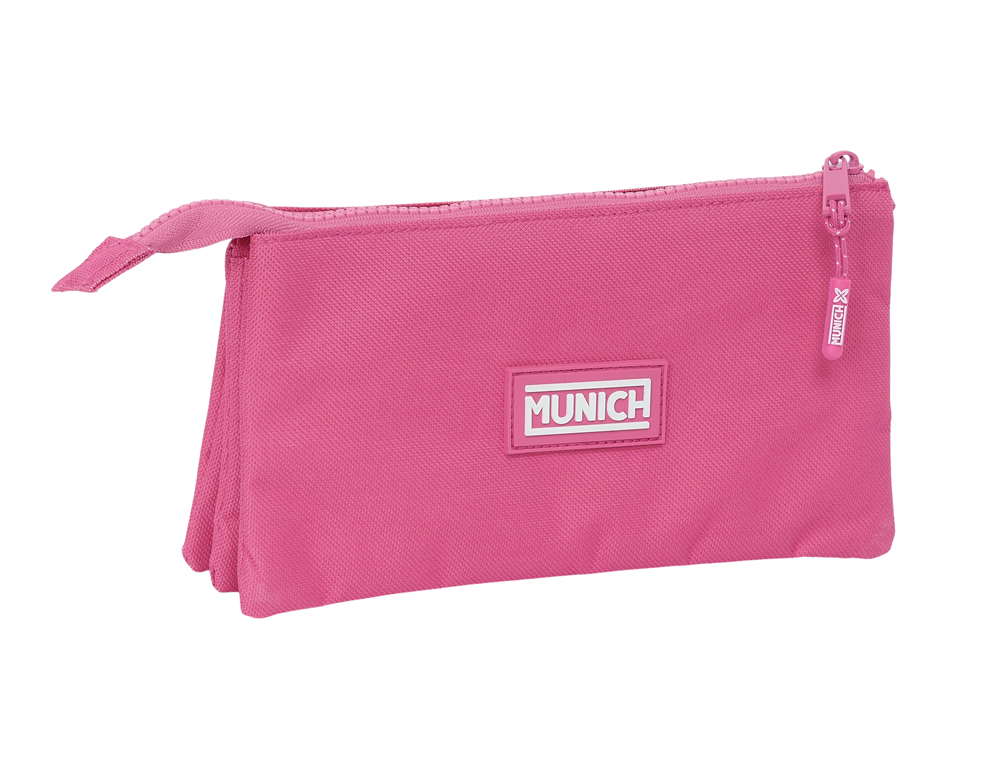 BOLSO ESCOLAR PORTATODO SAFTA TRIPLE MUNICH BASICS GIRL 120X220X30 MM