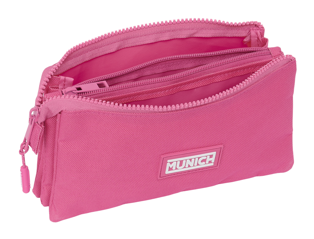 BOLSO ESCOLAR PORTATODO SAFTA TRIPLE MUNICH BASICS GIRL 120X220X30 MM