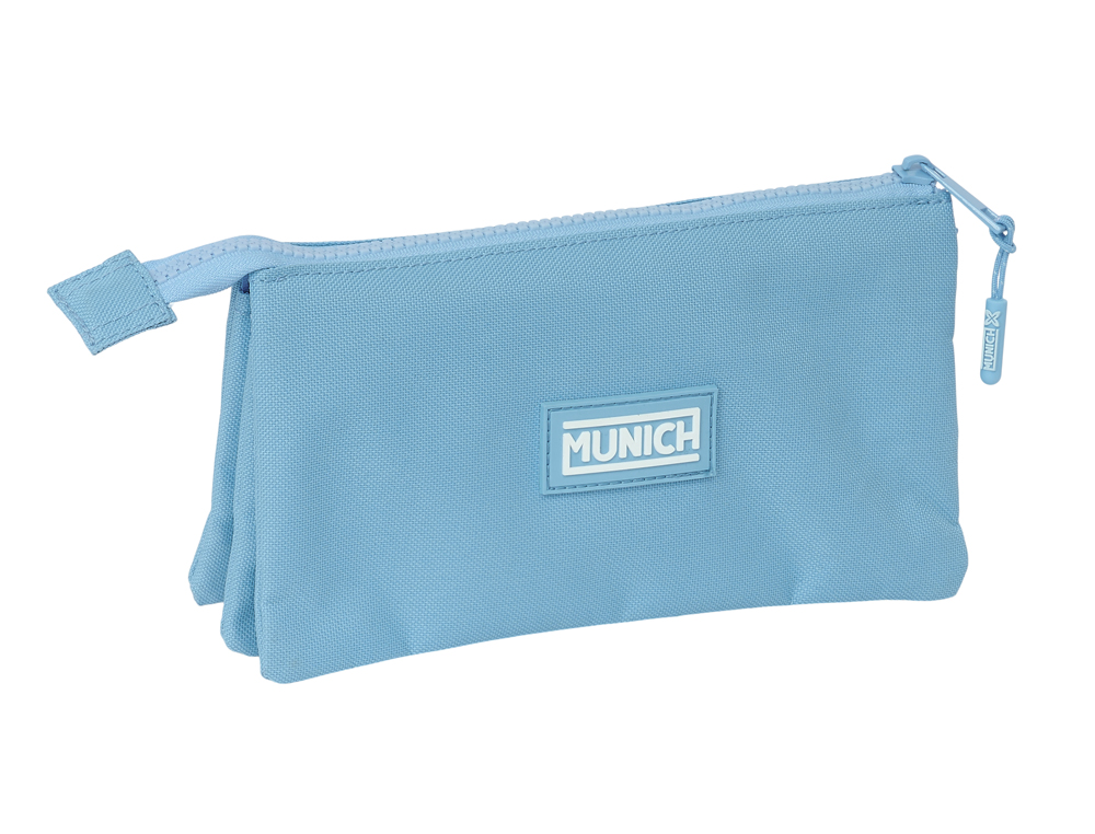 BOLSO ESCOLAR PORTATODO SAFTA TRIPLE MUNICH BASICS GIRL 120X220X30 MM