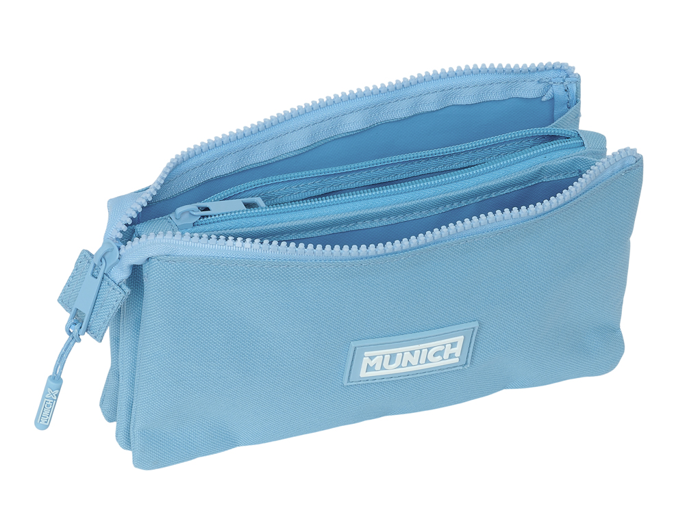 BOLSO ESCOLAR PORTATODO SAFTA TRIPLE MUNICH BASICS GIRL 120X220X30 MM