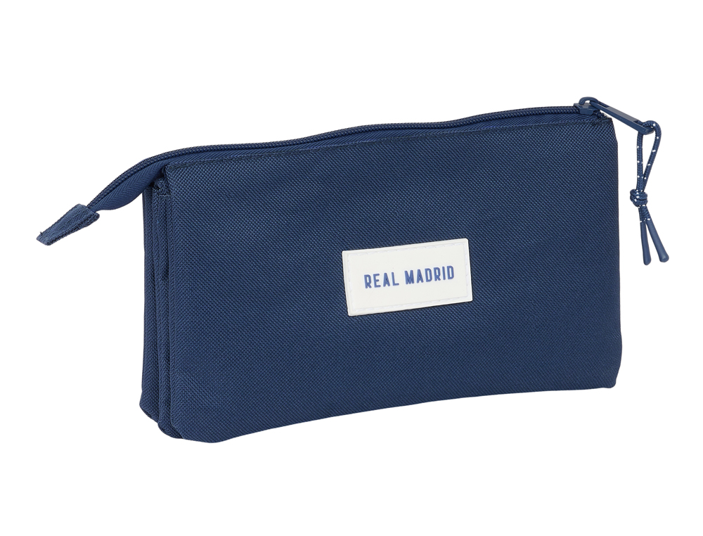 BOLSO ESCOLAR PORTATODO SAFTA TRIPLE REAL MADRID GIRL 120X220X30 MM