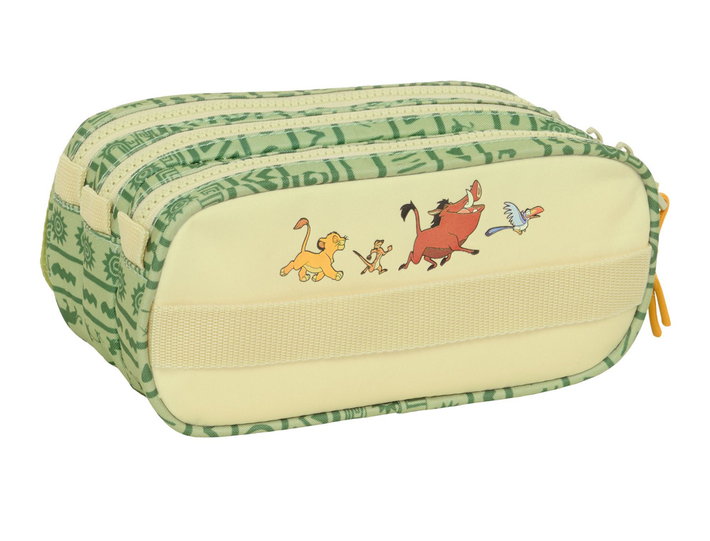 BOLSO ESCOLAR PORTATODO SAFTA TRIPLE BIG MUFASA 80X215X100 MM
