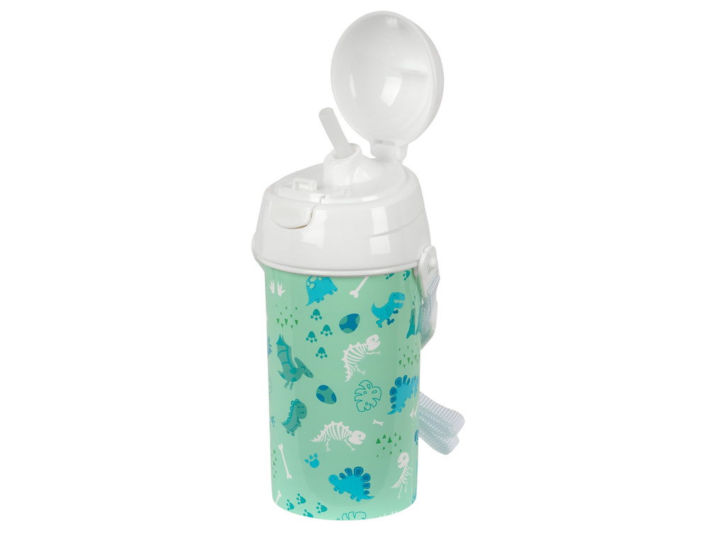 BOTELLA PORTALIQUIDOS SAFTA 500ML APERTURA AUTOMATICA CON PAJITA SAFTA PREESCOLAR 195X73X73 MM