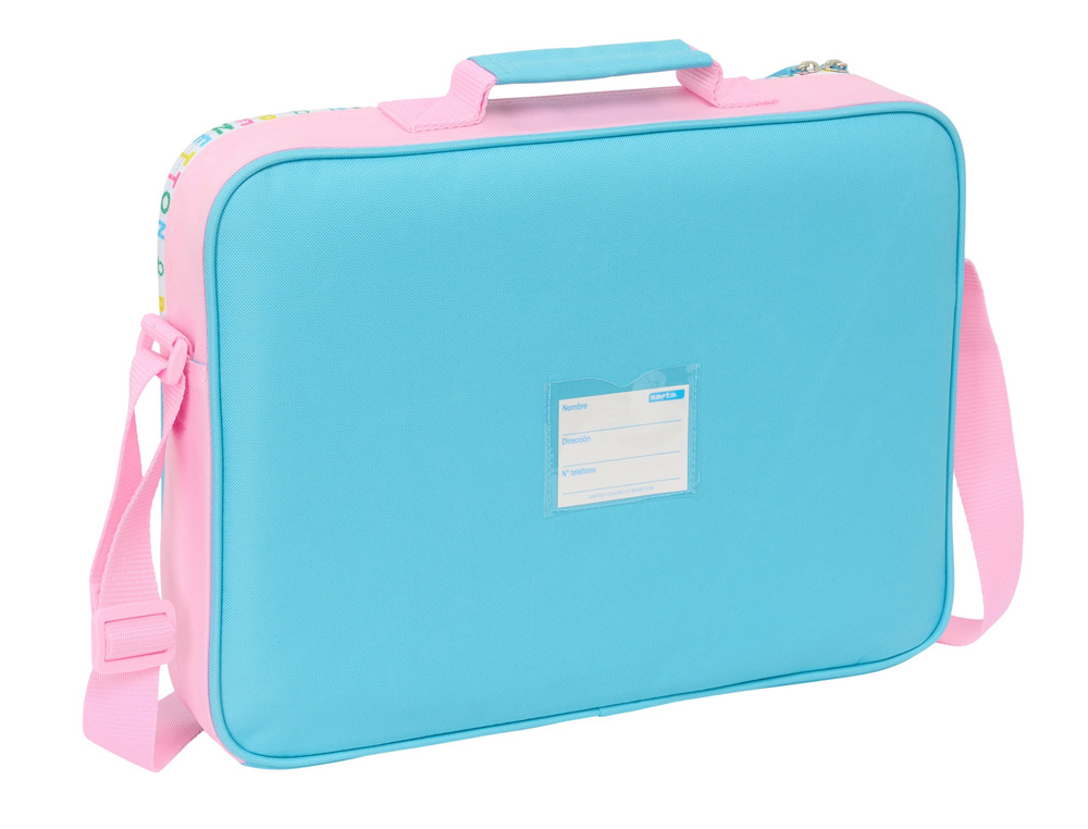 CARTERA ESCOLAR SAFTA EXTRAESCOLARES BENETTON UNIQUE 280X380X60 MM
