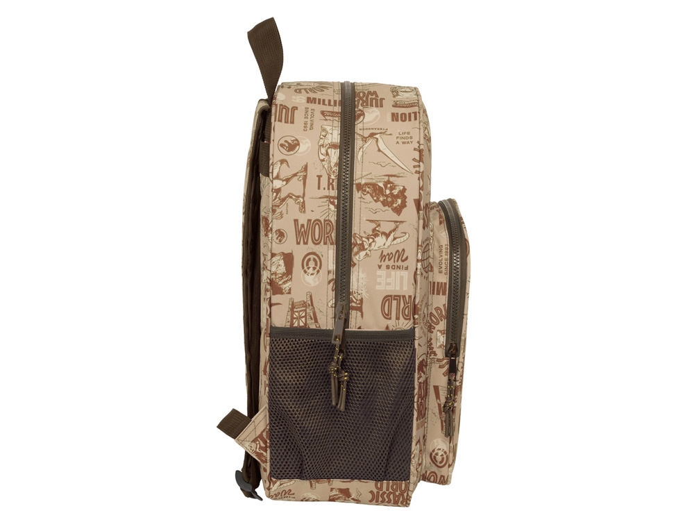 MOCHILA SAFTA ADAPTABLE A CARRO JURASSIC WORLD 420X330X140 MM