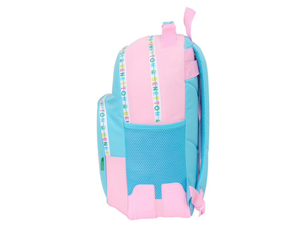 MOCHILA SAFTA DOBLE CON CANTONERAS ADAPTABLE A CARRO BENETTON UNIQUE 420X320X150 MM