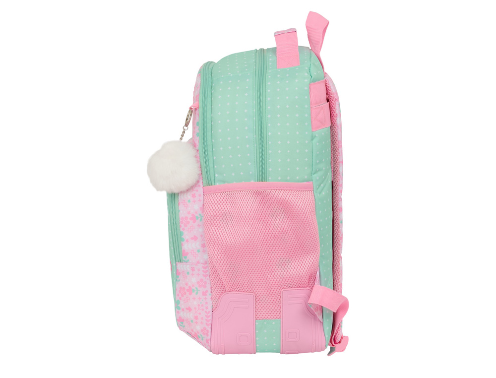 MOCHILA SAFTA DOBLE CON CANTONERAS ADAPTABLE A CARRO GLOWLAB AMAZING 420X320X150 MM