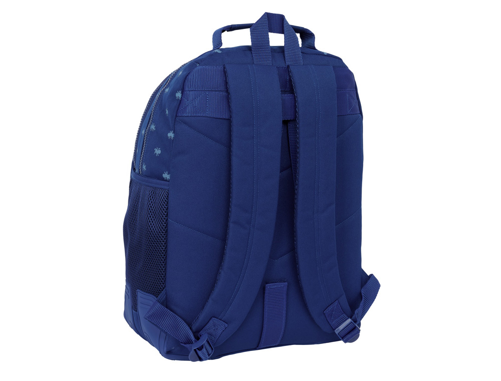 MOCHILA SAFTA DOBLE CON CANTONERAS ADAPTABLE A CARRO HARRY POTTER CAPTAIN 420X320X150 MM