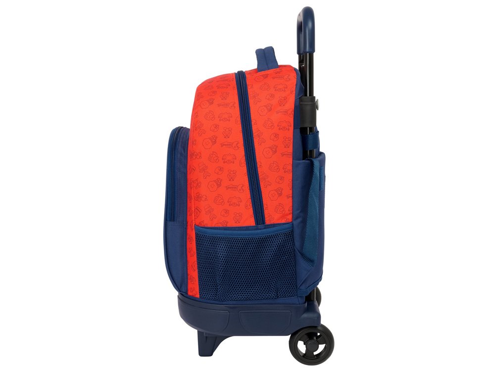 MOCHILA SAFTA GRANDE CON RUEDAS COMPACT EXTRAIBLE SUPER MARIO TRICK 450X330X220 MM