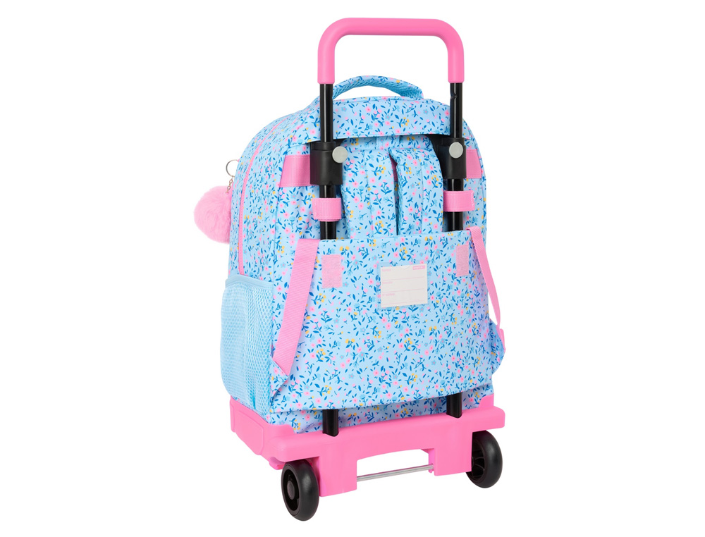 MOCHILA SAFTA GRANDE CON RUEDAS COMPACT EXTRAIBLE VICKY MARTIN BERROCAL PARAISO 270X220X100 MM