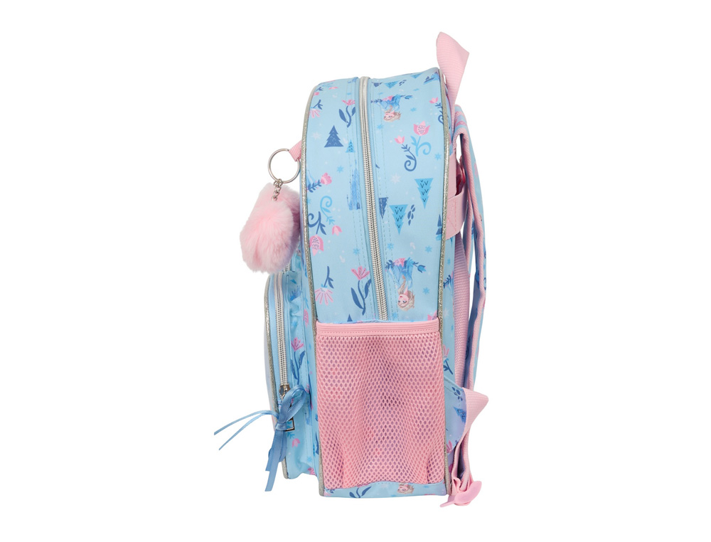 MOCHILA SAFTA INFANTIL BOLSILLOS ADAPTABLE A CARRO FROZEN ICE MAGIC 340X280X100 MM