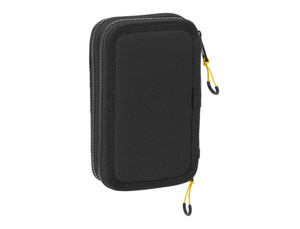 PLUMIER ESCOLAR SAFTA DOBLE PEQUEÑO 29 PIEZAS MUNICH TOPO 195X125X40 MM