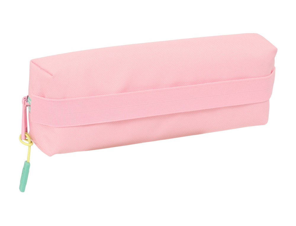 BOLSO ESCOLAR PORTATODO SAFTA RECTANGULAR CON GOMA ELASTICA 22CM MUNICH CANDY 40X220X70 MM