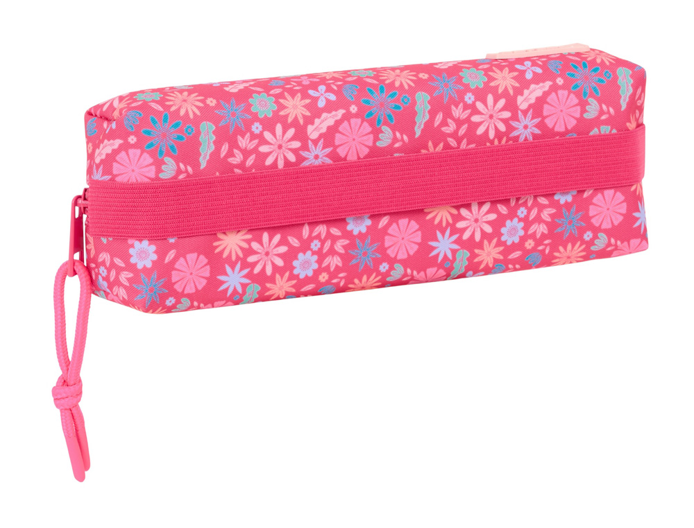 BOLSO ESCOLAR PORTATODO SAFTA RECTANGULAR CON GOMA ELASTICA 22CM SAFTA FEELING 40X220X70 MM