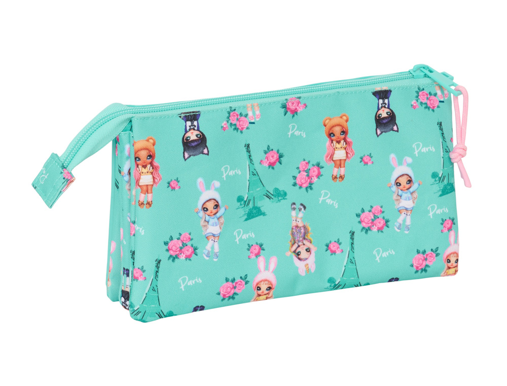 BOLSO ESCOLAR PORTATODO SAFTA TRIPLE NA NA NA BUNNY 120X220X30 MM