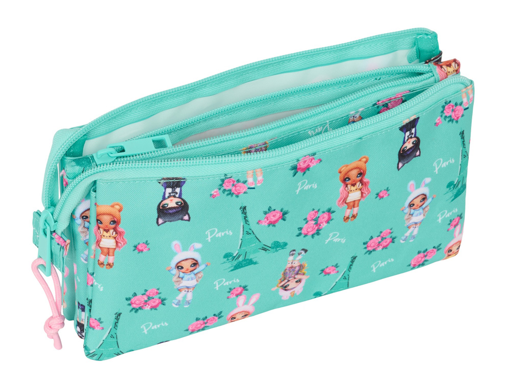 BOLSO ESCOLAR PORTATODO SAFTA TRIPLE NA NA NA BUNNY 120X220X30 MM