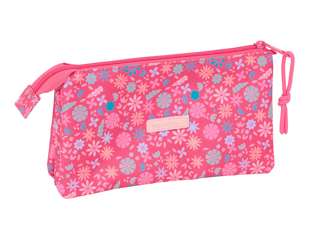 BOLSO ESCOLAR PORTATODO SAFTA TRIPLE SAFTA FEELING 120X220X30 MM