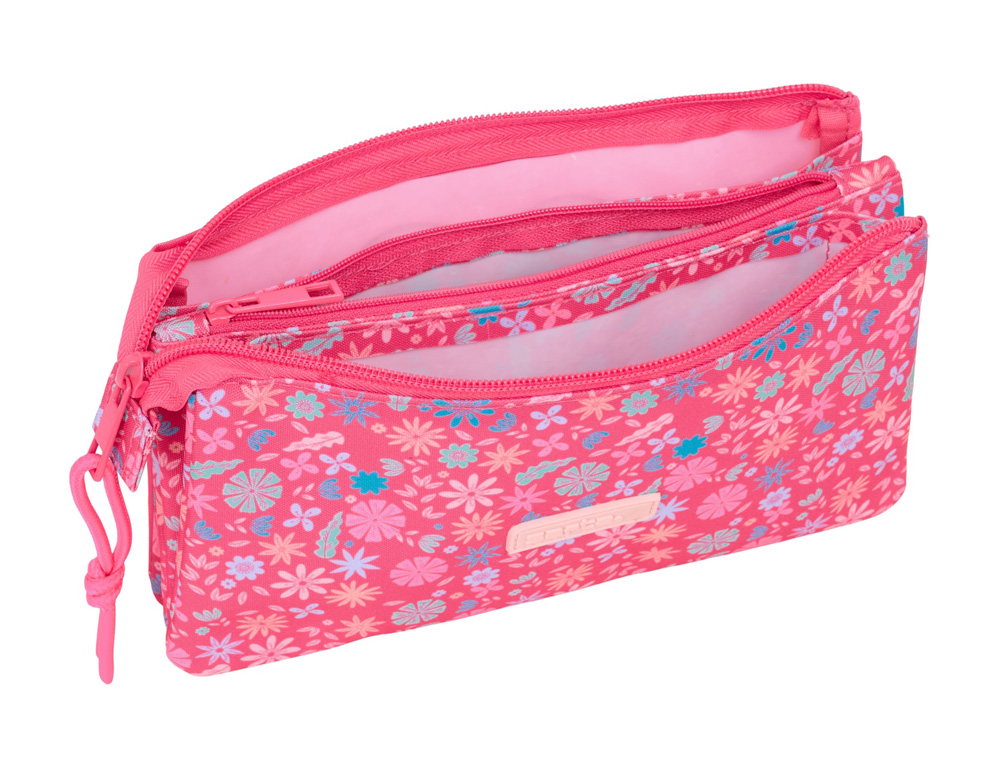 BOLSO ESCOLAR PORTATODO SAFTA TRIPLE SAFTA FEELING 120X220X30 MM