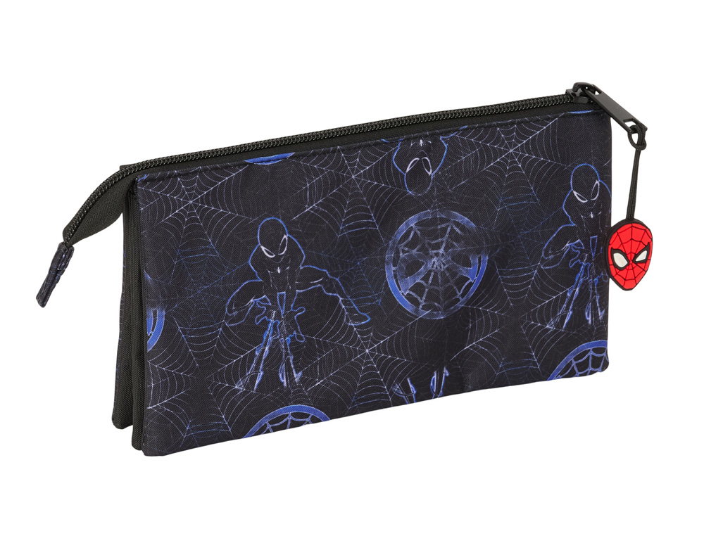 BOLSO ESCOLAR PORTATODO SAFTA TRIPLE SPIDER-MAN ATTACK 120X220X30 MM