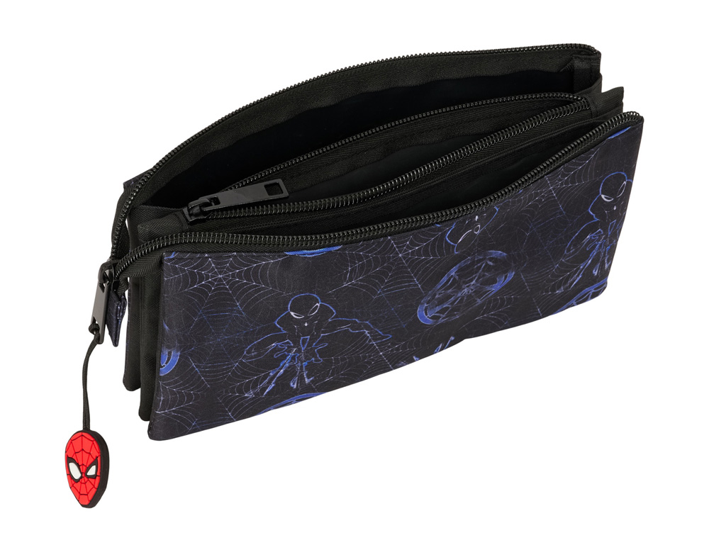 BOLSO ESCOLAR PORTATODO SAFTA TRIPLE SPIDER-MAN ATTACK 120X220X30 MM