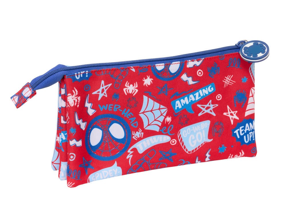 BOLSO ESCOLAR PORTATODO SAFTA TRIPLE SPIDEY RESCUE 120X220X30 MM