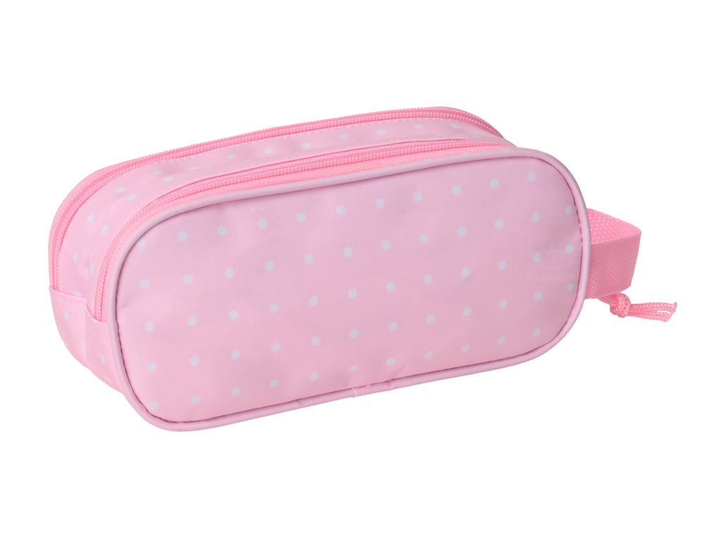 BOLSO ESCOLAR PORTATODO SAFTA DOBLE 3D MOCHILAS 3D MINNIE MOUSE 80X210X60 MM